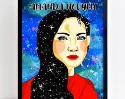 Amanda Nguyen, Strong Woman, Activist, NASA Astronaut, Girl Power, Woman  Positive, Inspirational Art Print, Space, Hero, Positive Art Prints