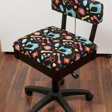 Arrow H7013b Hydraulic Chair Sewing Motif A Black Background Sewing Chair Chair Cool Chairs