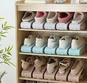 Étagère à chaussures Double couche réglable, créative ...