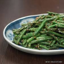 Stir Fried Chinese Long Beans With Garlic Tiny Urban Kitchen Vegetable Recipes Chinese Long Beans Veggie Dishes