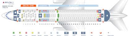 Seat Map Boeing 767 300 Delta Airlines Best Seats In Plane