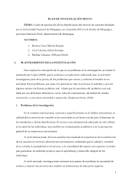grado de satisfaccion del comedor universitario de la UNAM Moquegua