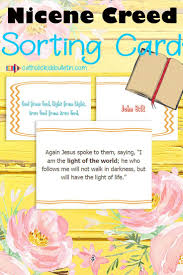 Nicene Creed Prayer Sort Scripture Search In 2020 Nicene Creed Catholic Teacher Creed