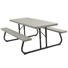 Lifetime Products 6 Ft Gray Resin Rectangle Picnic Table 22119 Folding Picnic Table Picnic Table Plastic Picnic Tables
