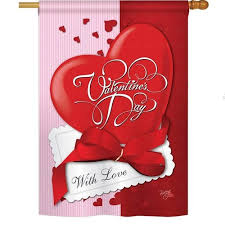 Same day shipping before 1 pm est. With Love Valentine S Day House Flag Featured