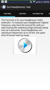 Services free hearing tests online hearing test ear wax removal hearing aid insurance. Test Headphones On Android With Free App Ultimate Ear Headphone Test