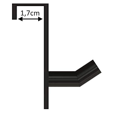 Flip Chart Paper Holder Black Plastic Single Coat Hooks