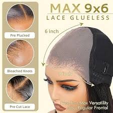 Amazon.com: GUDOZO Peluca de cabello humano de 9 x 6 pulgadas, sin  pegamento, precortada HD, encaje frontal, sin pegamento, densidad del 200%,  pelucas cortas y rectas para mujeres negras, 12 pulgadas :