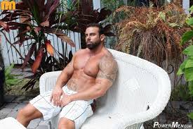 Muscular tattooed guy naked with hard dick porn pics