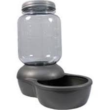 I used a pump from a soap dispenser i already had at home, but any pump will do. Petmate Mason Replendish Waterer 1 Gallon Waterer Walmart Com Walmart Com
