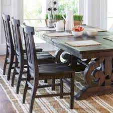 Live The Design On The Base Of The Table And Darker Wood Finish City Furniture Furniture Upholstered Chairs