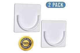 Tension rods are easy to install and don't require any tools or hardware. White Adherion Adhesive Shower Curtain Rod Holder Rod Retainer No Drilling Stick On 3m Adhesive White Shower Curtain Rod Not Included Matt Blatt