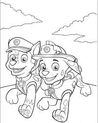 Paw patrol coloring pages chase. Get This Kids Printable Paw Patrol Coloring Pages Chase And Marshall 437810
