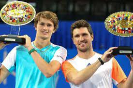 Alexander (pictured left) and mischa zverev are the first german brothers to appear together at a grand slam tennis tournament. After Winning The Montpellier Singles Title Alexander Zverev Also Won The Doubles Title With His Brother Mischa Tennis