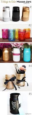 15 Colorful Diy Mason Jars For Spring Pretty Designs Mason Jar Crafts Diy Mason Jar Diy Colored Mason Jars