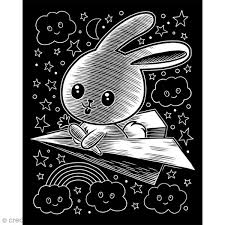 Comment dessiner lapin dessins kawaii aussi facile est le thème de notre vidéo aujourd'hui dessiner lapin étape par étape, dessins kawaii facile et aujourd'h. Carte A Gratter Scraper Kawaii Argentee Lapin Planneur 20 X 25 Cm Carte A Gratter Creavea