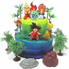 Just a simple sheet cake that i have. Dragon Ball Z Cake Toppers Featuring Goku Vegeta Gohan Krillin And Trunks Ebay