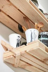 Etagere Palette Pin L 80 X P 23 5 Cm Ep 50 Mm Etagere Palette Etagere Murale Cuisine Etageres En Bois De Palettes