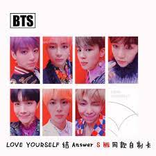 Check spelling or type a new query. Allkpoper 7pcs Kpop Bts Card Bangtan Boys Love Yourself Answer Signature Photocard Suga Bts Love Yourself Photocard Photoshoot Bts