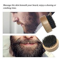 Use dove men + care charcoal + clay purifying shampoo as this shampoo helps deeply detoxify your strands. Beard Brush For Men Round Wooden Handle Perfect For Beard Oil Balm With Natural Soft Hair Bristles Styling Grooming Tool Helps Softening Men S Barber Brush China Hair Brush And Beard