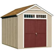 Handy Home Products Majestic 8 Ft X 12 Ft Wood Storage Shed 18631 8 The Home Depot Wood Storage Sheds Shed Design Outdoor Storage Sheds