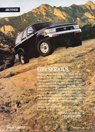 Toyota 4 Runner Advertisement Vintage Magazine Ad 4runner Toyota 4 Toyota