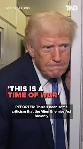 President Trump announced the invocation of the Alien Enemies Act of 1798,  a rarely used wartime law, to address what he describes as an urgent threat  from transnational gangs like Tren de Aragua. ...