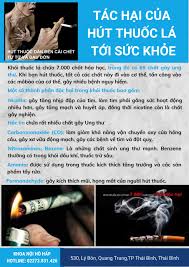 Tác hại hút thuốc lá đối với sức khỏe - Bệnh viện Đa khoa tỉnh Thái Bình