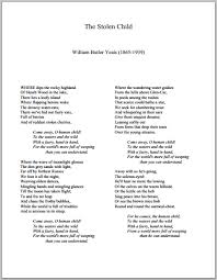 The Stolen Child By William Butler Yeats 1865 1939 Free To Print Pdf File William Butler Yeats Uncommon Words Historical Quotes