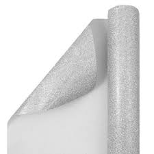Jam Paper Silver Glitter Gift Wrapping Paper Roll 1 Pack Of 25 Sq Ft Target