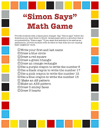 Simon Says Math Game Learning Math Games Teaching Math Online Teaching