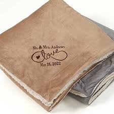 Facilities and shipped to you. Warmhearted Wedding Embroidered Sherpa Blanket 60x72 Wedding Gifts