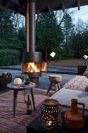 Pin Van Hadewych Lagrou Op Grey Tuinhaard Vrijstaande Open Haard Tuin