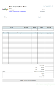 Music Store Invoicing Form Retail Invoice Template Word Invoice Template Business Template