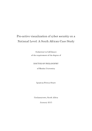Maybe you would like to learn more about one of these? Pdf Pro Active Visualization Of Cyber Security On A National Level A South African Case Study