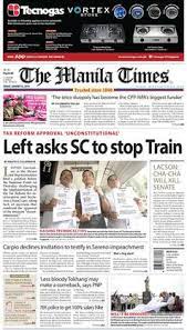 Philippines newspapers come in broadsheet and tabloid formats, with the latter significantly outnumbering the former in terms of number and copies the communist party of the philippines, for example, publishes ang bayan in limited copies to disseminate content in different parts of the country. The Manila Times Wikipedia