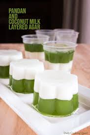 Pandan And Coconut Milk Layered Agar Recipe Indonesian Desserts Thai Recipes Dessert Jelly Desserts