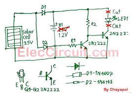 Simple solar tracker circuit diagram. Simple Automatic Solar Night Light Circuit From Water Bottle Eleccircuit Com
