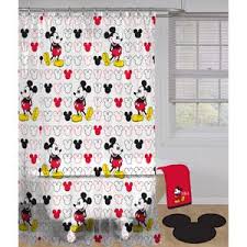 Mickey Mouse Decorative Bath Shower Curtain 1 Each Walmart Com Mickey Mouse Shower Curtain Disney Home Decor Curtains