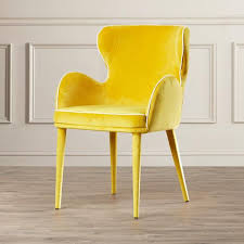 So i sanded down the grossness and used some wood filler where there were some hairline cracks. Modern Yellow And White Arm Chair