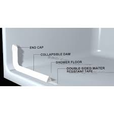 Collapsible Water Dam For Roll In Showers Water Dam Roll In Showers Dam