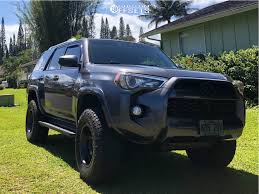 Came off toyota 4 runner bolt pattern:6x139.7 rim size:16 set of 4. Fuel Podium 17x9 Gray D61917907350 Custom Offsets