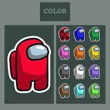 Among Us Color Suits Sticker Etsy In 2020 Color Bong Stickers Cute Stickers