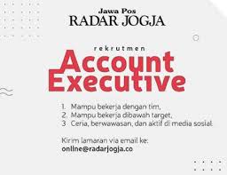 Melamarlah sebagai sales representative, sales supervisor, field collection area dan lainnya! Lowongan Kerja Radar Jogja Suci Fitrah Syari 6 Jul 2019 Loker Atmago Warga Bantu Warga