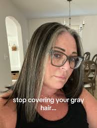 Deciding to stop coloring my hair has been so freeing. Letting go of t...