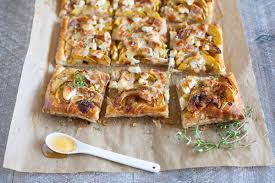 Dot the top with the goat cheese, the pinch of thyme and a nice grind or two of black pepper. Roasted Squash Tart With Goat Cheese And Thyme Bourbon And Honey