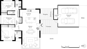 Découvrez nos plans de maisons de plus de 140 m2. Plan Maison Moderne De Plain Pied 3 Chambres Ooreka Politify Us