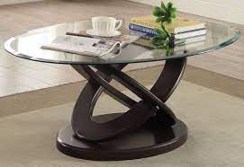 The unpretentious facet of the table is elegance without being overmastered. Gable Espresso And Clear Glass Coffee Table 1stopbedrooms