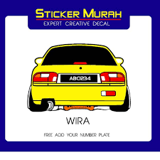 Choose from great variety of graphics: Stiker Kereta Stiker Belakang Proton Wira Shopee Malaysia