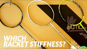 badminton racket stiffness nanoray series yumotube